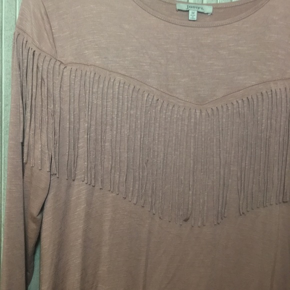 Coral Boutique Hi Lo Fringe Tunic Blouse - Picture 6 of 8